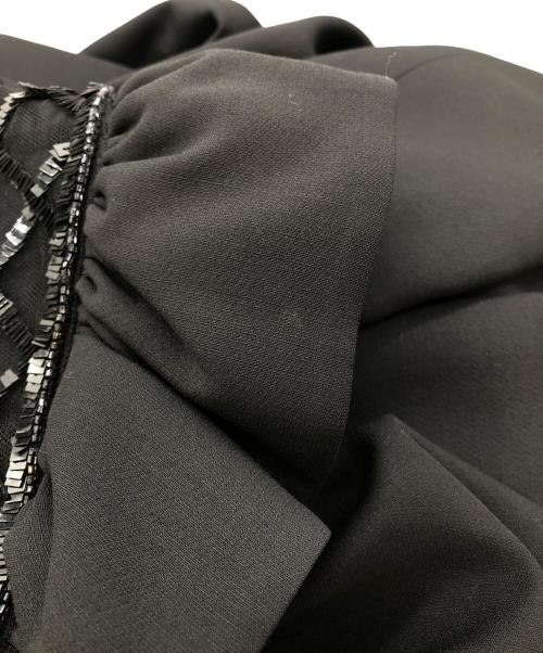 VALENTINO（ヴァレンティノ）VALENTINO (ヴァレンティノ) クレープクチュール ミニドレス ワンピース ブラック サイズ:42の古着・服飾アイテム