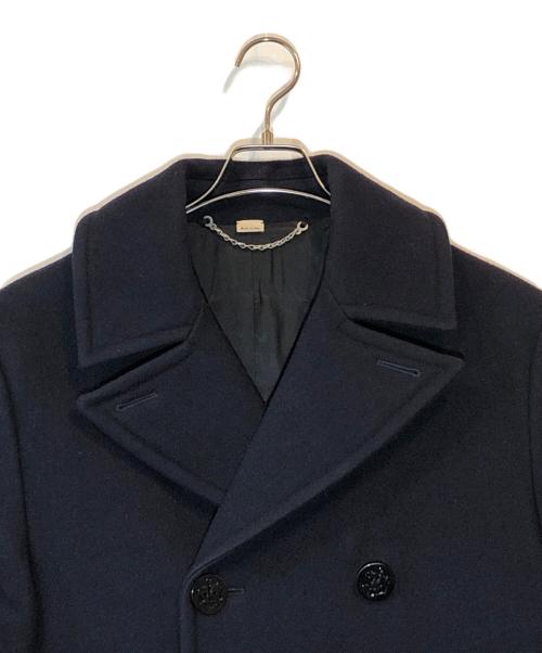 GUCCI（グッチ）GUCCI (グッチ) タイガー刺繍Pコート ネイビー サイズ:46（170/88A）の古着・服飾アイテム