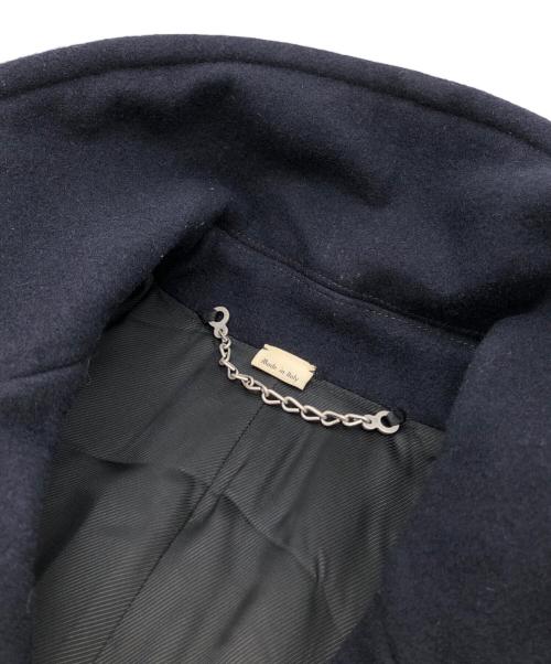 GUCCI（グッチ）GUCCI (グッチ) タイガー刺繍Pコート ネイビー サイズ:46（170/88A）の古着・服飾アイテム