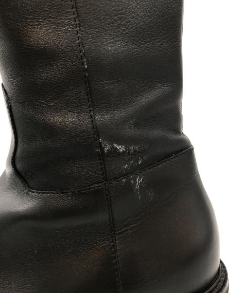 VALENTINO GARAVANI（ヴァレンティノ・ガラヴァーニ）VALENTINO GARAVANI (ヴァレンティノ・ガラヴァーニ) レザー オーバーニーブーツ ブラック サイズ:38の古着・服飾アイテム