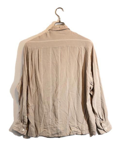 WACKO MARIA（ワコマリア）WACKO MARIA (ワコマリア) STRIPED OPEN COLLAR SHIRT ベージュ サイズ:SIZE Mの古着・服飾アイテム