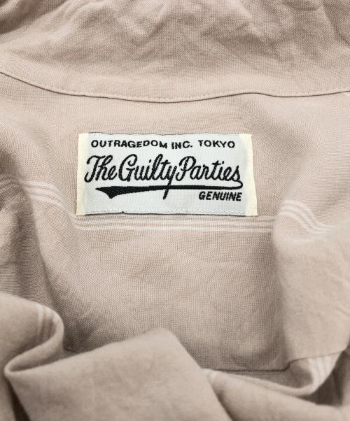 WACKO MARIA（ワコマリア）WACKO MARIA (ワコマリア) STRIPED OPEN COLLAR SHIRT ベージュ サイズ:SIZE Mの古着・服飾アイテム