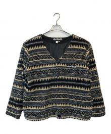 WILD THINGS（ワイルドシングス）の古着「ノルディックフリースカーディガン」｜ブラック