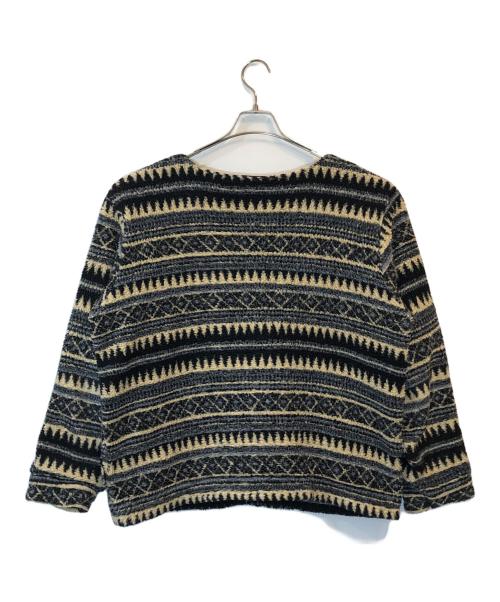 WILD THINGS（ワイルドシングス）WILD THINGS (ワイルドシングス) ノルディックフリースカーディガン ブラック サイズ:下記参照の古着・服飾アイテム