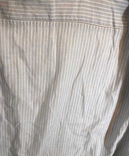 MAATEE&SONS（マーティーアンドサンズ）MAATEE&SONS (マーティーアンドサンズ) Gupta khadi silk stripe／長袖シャツ ブルー サイズ:SIZE 1の古着・服飾アイテム