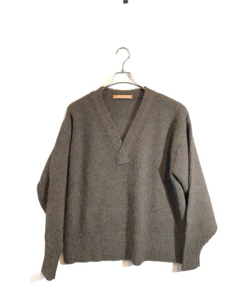 NICENESS（ナイスネス）NICENESS (ナイスネス) GOLDBLUM／ウールアルパカニット ブラウン サイズ:SIZE Mの古着・服飾アイテム