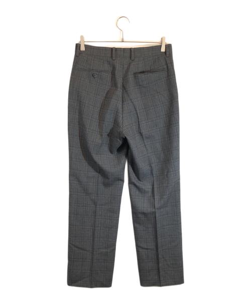 AURALEE（オーラリー）AURALEE (オーラリー) BLUEFACED WOOL CHECK SLACKS グレー サイズ:SIZE 3の古着・服飾アイテム