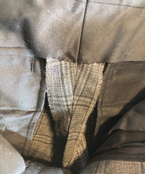 AURALEE（オーラリー）AURALEE (オーラリー) BLUEFACED WOOL CHECK SLACKS グレー サイズ:SIZE 3の古着・服飾アイテム