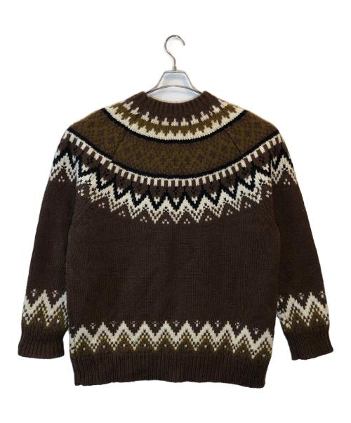 COMME des GARCONS JUNYA WATANABE MAN（コム デ ギャルソン ジュンヤ ワタナベ マン）COMME des GARCONS JUNYA WATANABE MAN (コム デ ギャルソン ジュンヤ ワタナベ マン) ノルディックセーター ブラウン サイズ:Lの古着・服飾アイテム