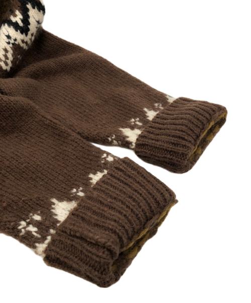 COMME des GARCONS JUNYA WATANABE MAN（コム デ ギャルソン ジュンヤ ワタナベ マン）COMME des GARCONS JUNYA WATANABE MAN (コム デ ギャルソン ジュンヤ ワタナベ マン) ノルディックセーター ブラウン サイズ:Lの古着・服飾アイテム