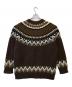 COMME des GARCONS JUNYA WATANABE MAN (コム デ ギャルソン ジュンヤ ワタナベ マン) ノルディックセーター ブラウン サイズ:L：18000円