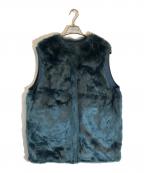 Ameriアメリ）の古着「REVERSIBLE MOTTLED FURVEST」｜ネイビー