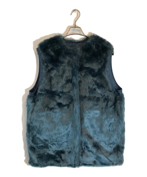Ameri（アメリ）AMERI (アメリ) REVERSIBLE MOTTLED FURVEST ネイビー サイズ:SIZE FREEの古着・服飾アイテム