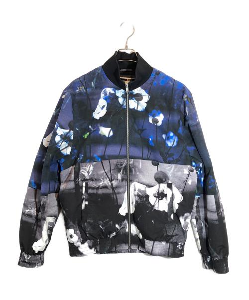 MCQ（マックキュー）MCQ (マックキュー) フラワープリントナイロンジャケット ブルー サイズ:SIZE IT 50の古着・服飾アイテム