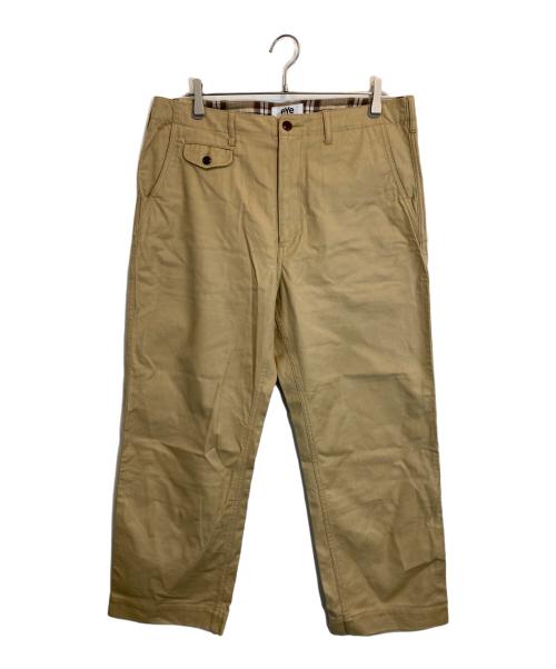 eYe COMME des GARCONS JUNYAWATANABE MAN（アイ コム デ ギャルソン ジュンヤ ワタナベ マン）eYe COMME des GARCONS JUNYAWATANABE MAN (アイ コム デ ギャルソン ジュンヤ ワタナベ マン) 裏切替ストレートパンツ ベージュ サイズ:SIZE Lの古着・服飾アイテム