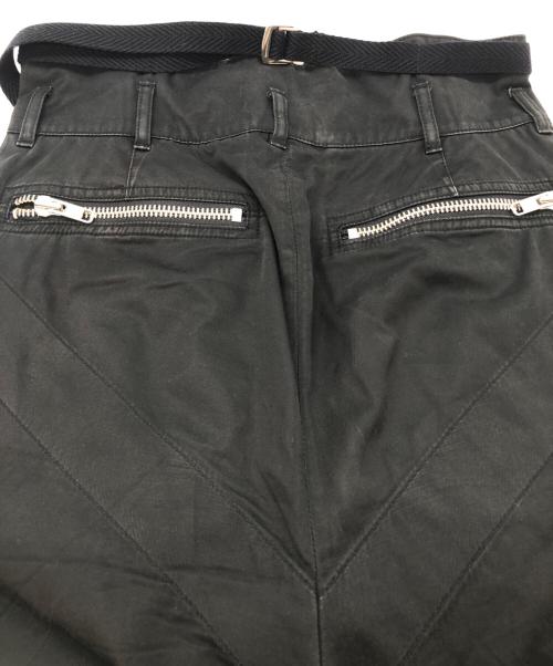 ALMOSTBLACK（オールモストブラック）ALMOSTBLACK (オールモストブラック) ワイドフライトパンツ ブラック サイズ:1の古着・服飾アイテム