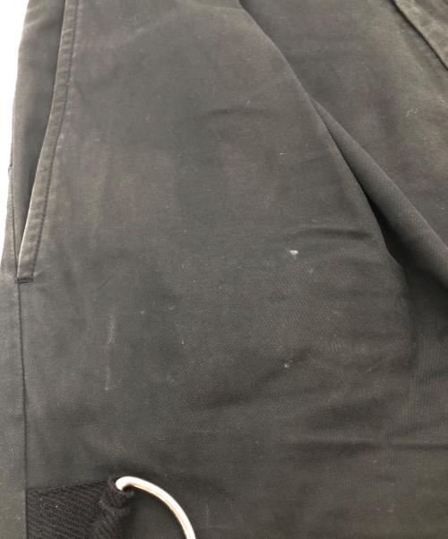 ALMOSTBLACK（オールモストブラック）ALMOSTBLACK (オールモストブラック) ワイドフライトパンツ ブラック サイズ:1の古着・服飾アイテム