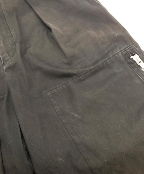 ALMOSTBLACK（オールモストブラック）ALMOSTBLACK (オールモストブラック) ワイドフライトパンツ ブラック サイズ:1の古着・服飾アイテム