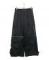 ALMOSTBLACK（オールモストブラック）の古着「ワイドフライトパンツ」｜ブラック
