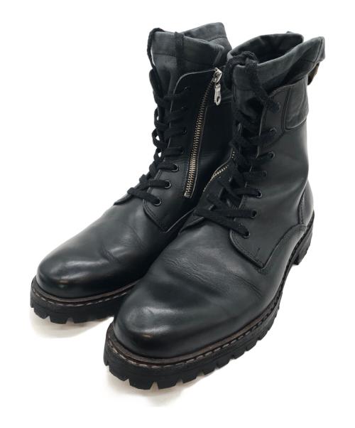 MIHARA YASUHIRO（ミハラヤスヒロ）MIHARA YASUHIRO (ミハラヤスヒロ) レザーブーツ ブラック サイズ:下記参照の古着・服飾アイテム