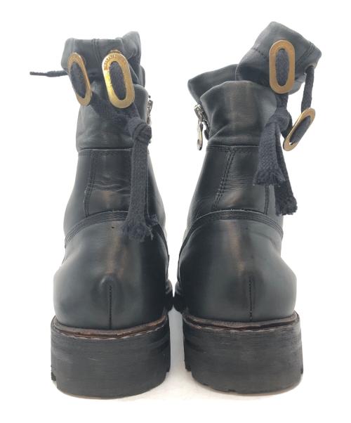 MIHARA YASUHIRO（ミハラヤスヒロ）MIHARA YASUHIRO (ミハラヤスヒロ) レザーブーツ ブラック サイズ:下記参照の古着・服飾アイテム