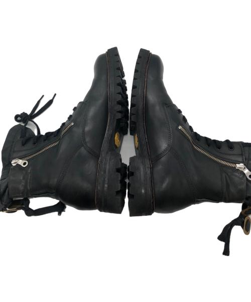 MIHARA YASUHIRO（ミハラヤスヒロ）MIHARA YASUHIRO (ミハラヤスヒロ) レザーブーツ ブラック サイズ:下記参照の古着・服飾アイテム