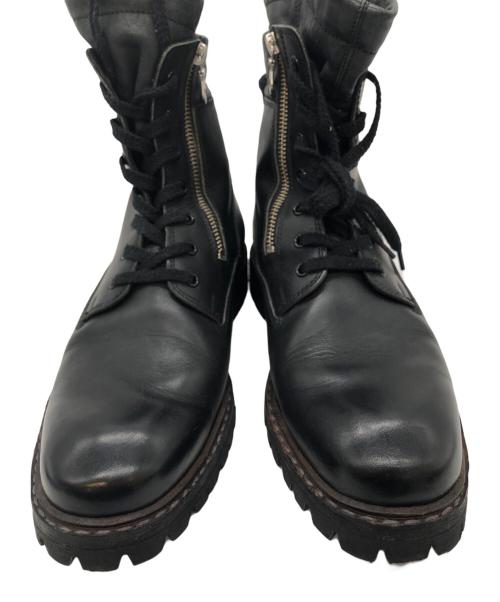 MIHARA YASUHIRO（ミハラヤスヒロ）MIHARA YASUHIRO (ミハラヤスヒロ) レザーブーツ ブラック サイズ:下記参照の古着・服飾アイテム