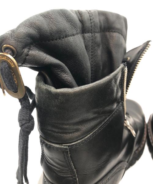 MIHARA YASUHIRO（ミハラヤスヒロ）MIHARA YASUHIRO (ミハラヤスヒロ) レザーブーツ ブラック サイズ:下記参照の古着・服飾アイテム