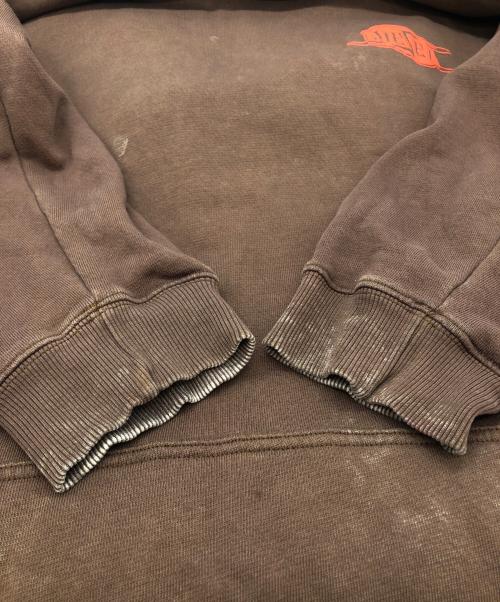 DIESEL（ディーゼル）DIESEL (ディーゼル) プリントパーカー ブラウン サイズ:XXLの古着・服飾アイテム