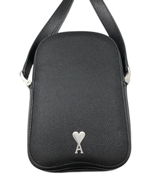 AMI Alexandre Mattiussi（アミアレクサンドルマテュッシ）AMI Alexandre Mattiussi (アミアレクサンドルマテュッシ) Paris Paris Vertical ショルダーバッグ ブラックの古着・服飾アイテム