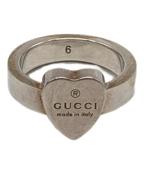 GUCCI（グッチ）GUCCI (グッチ) ハートモチーフリング シルバー サイズ:下記参照の古着・服飾アイテム