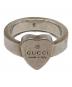 GUCCI（グッチ）の古着「ハートモチーフリング」｜シルバー