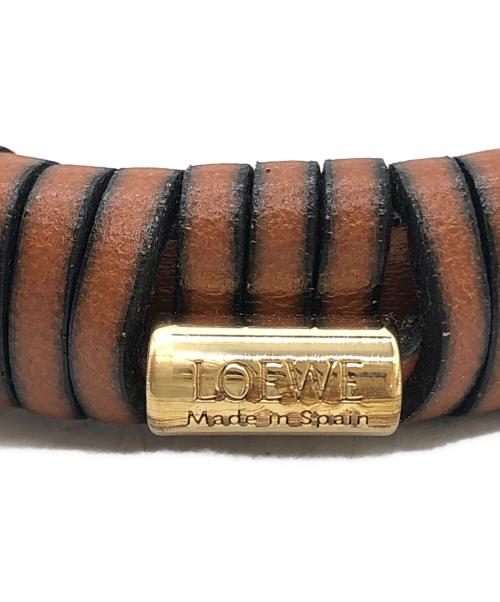 LOEWE（ロエベ）LOEWE (ロエベ) ウーブンバングル ブラウンの古着・服飾アイテム