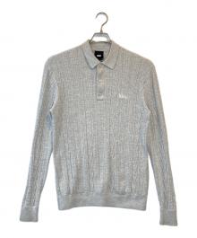 KITH（キス）の古着「3Dニットポロシャツ」｜グレー