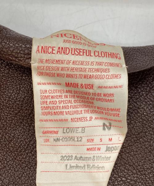 NICENESS（ナイスネス）NICENESS (ナイスネス) LOWE.B FATS.B ブラウン サイズ:下記参照の古着・服飾アイテム