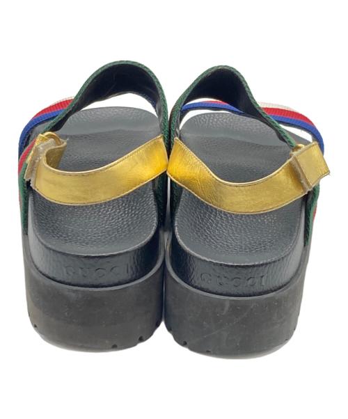 GUCCI（グッチ）GUCCI (グッチ) サンダル ブラック サイズ:SIZE 37の古着・服飾アイテム