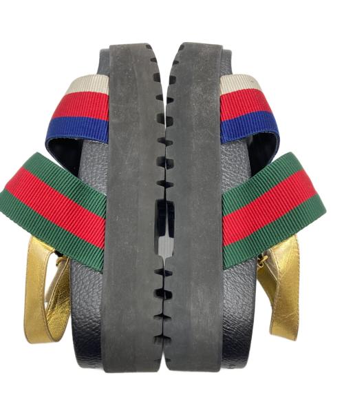 GUCCI（グッチ）GUCCI (グッチ) サンダル ブラック サイズ:SIZE 37の古着・服飾アイテム