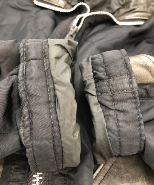 Schott（ショット）shott (ショット) キルティングレザージャケット ブラック サイズ:Lの古着・服飾アイテム