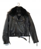 B's Leatherバイカーズレザー）の古着「ライダースジャケット」｜ブラック