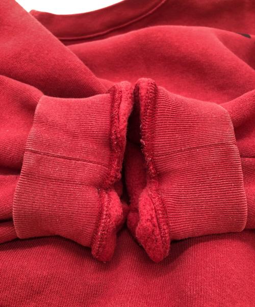 BALENCIAGA（バレンシアガ）BALENCIAGA (バレンシアガ) バックロゴクルーネックスウェット レッド サイズ:Mの古着・服飾アイテム