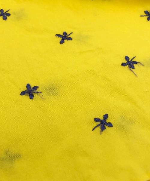 ISSEY MIYAKE（イッセイミヤケ）ISSEY MIYAKE (イッセイミヤケ) 刺繍デザイン半袖シャツ イエロー サイズ:3の古着・服飾アイテム