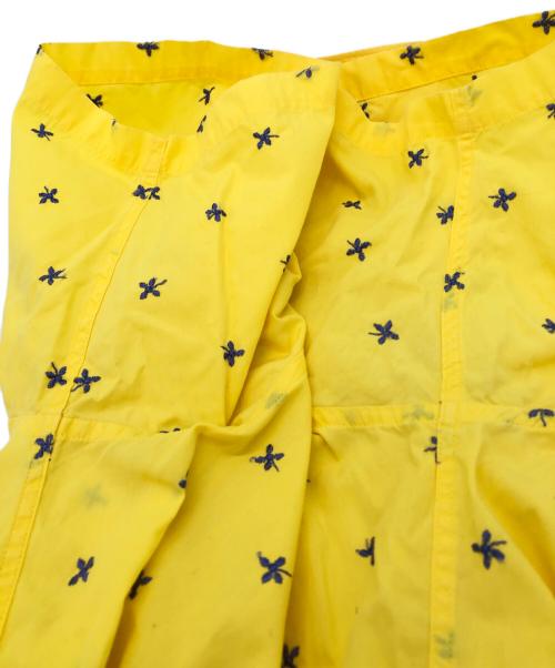ISSEY MIYAKE（イッセイミヤケ）ISSEY MIYAKE (イッセイミヤケ) 刺繍デザイン半袖シャツ イエロー サイズ:3の古着・服飾アイテム