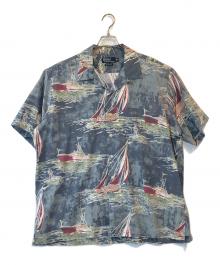 POLO RALPH LAUREN（ポロ・ラルフローレン）の古着「オープンカラーシャツ」｜ブルー