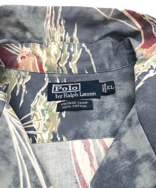 POLO RALPH LAUREN（ポロ・ラルフローレン）POLO RALPH LAUREN (ポロ・ラルフローレン) オープンカラーシャツ ブルー サイズ:XLの古着・服飾アイテム