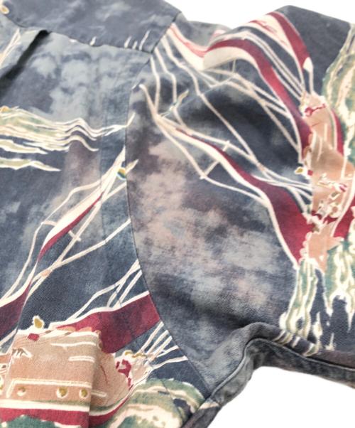 POLO RALPH LAUREN（ポロ・ラルフローレン）POLO RALPH LAUREN (ポロ・ラルフローレン) オープンカラーシャツ ブルー サイズ:XLの古着・服飾アイテム