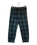 COMME des GARCONS tricotコムデギャルソントリコ）の古着「チェックパンツ」｜グリーン