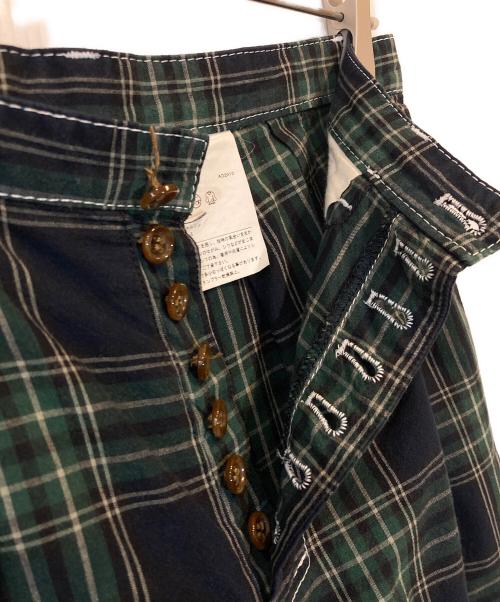 COMME des GARCONS tricot（コムデギャルソントリコ）COMME des GARCONS tricot (コムデギャルソントリコ) チェックパンツ グリーン サイズ:Mの古着・服飾アイテム