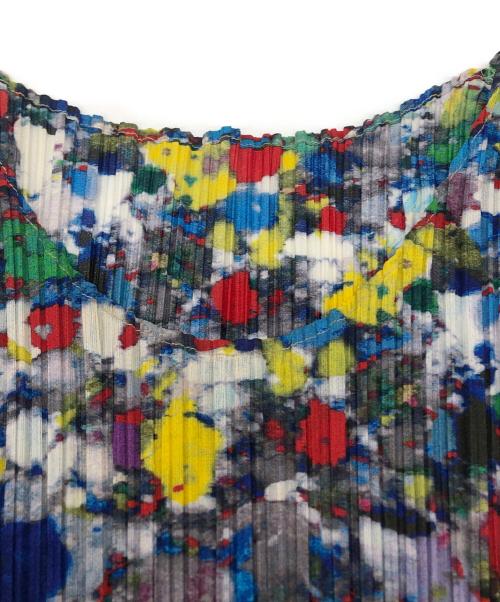 PLEATS PLEASE（プリーツプリーズ）PLEATS PLEASE (プリーツプリーズ) プリーツカットソー マルチカラー サイズ:4の古着・服飾アイテム