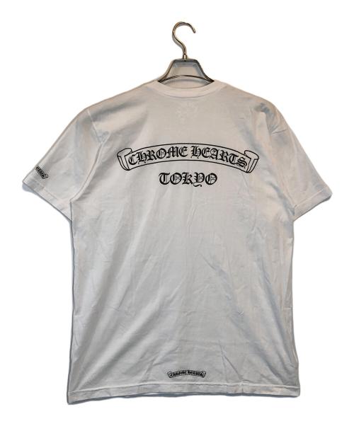 CHROME HEARTS（クロムハーツ）CHROME HEARTS (クロムハーツ) スクロールラベルtシャツ ホワイト サイズ:SIZE XLの古着・服飾アイテム