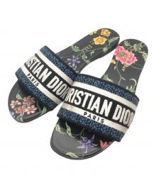 Christian Dior（クリスチャン ディオール）の古着「ミュール」｜ネイビー×ブラック